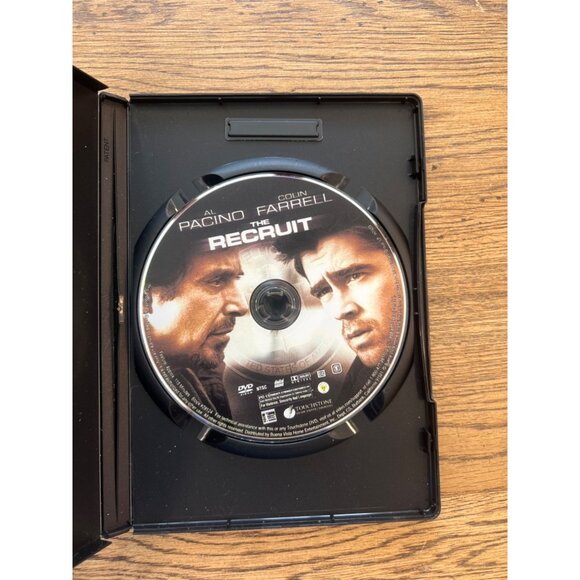 The Recruit 2003 DVD Spy Thriller Al Pacino Colin Farrell Espionage Pre-Owned - Picture 3 of 4